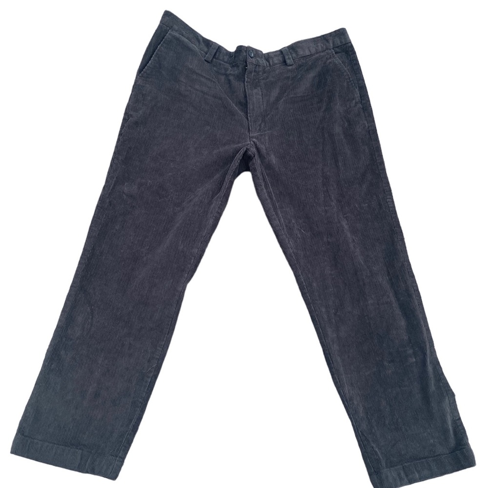 L L Bean womens work pants fuzzy black/dark gray color size 38wx29inseem